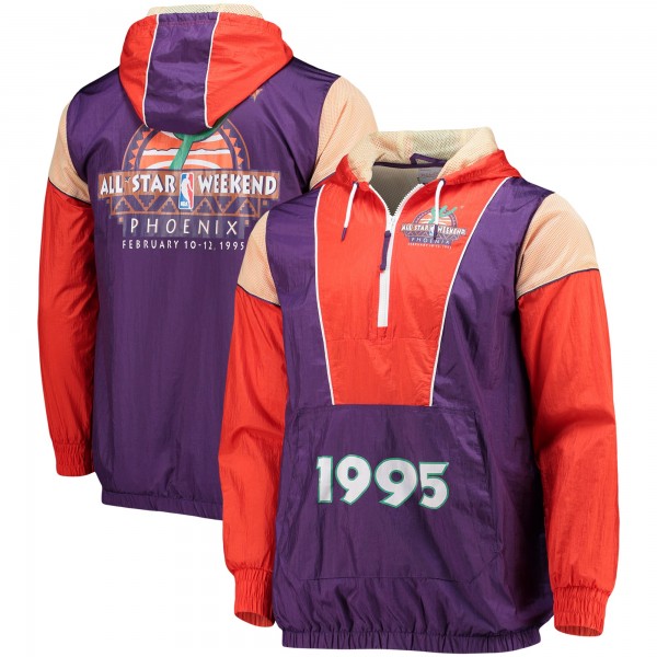Ветровка на короткой молнии Mitchell & Ness Hardwood Classics 1995 NBA All-Star Weekend Highlight Reel - Purple