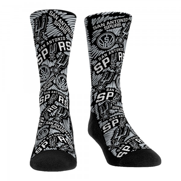 Детские носки San Antonio Spurs Rock Em Allover Sketched