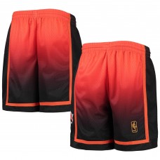 Шорты New York Knicks Mitchell & Ness Youth 1996/97 Hardwood Classics Fadeaway Reload 3.0 Swingman - Orange/Black