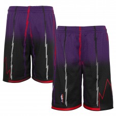 Шорты Toronto Raptors Mitchell & Ness Youth 1998/99 Hardwood Classics Fadeaway Reload 3.0 Swingman - Purple/Black