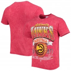 Футболка Atlanta Hawks '47 75th Anniversary City Edition Mineral Wash Vintage Tubular - Red