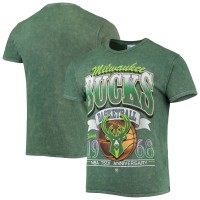Футболка Milwaukee Bucks '47 75th Anniversary City Edition Mineral Wash Vintage Tubular - Hunter Green