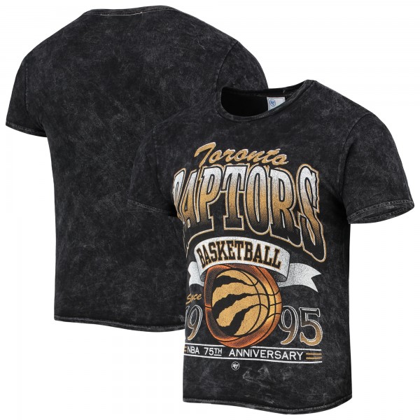 Футболка Toronto Raptors '47 75th Anniversary City Edition Mineral Wash Vintage Tubular - Black