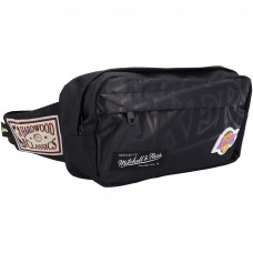 WoLos Angeles Lakers Mitchell & Ness Black Hardwood Classics Fanny Pack
