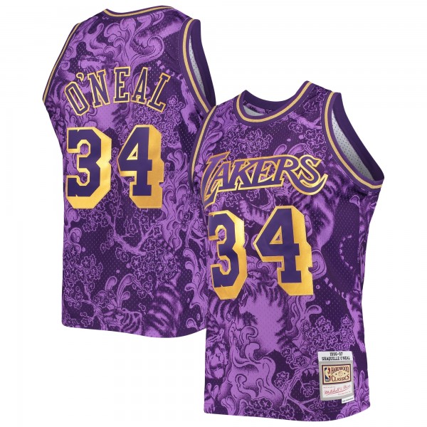 Игровая форма  Shaquille ONeal Los Angeles Lakers Mitchell & Ness Hardwood Classics 1996-97 Lunar New Year Swingman - Purple