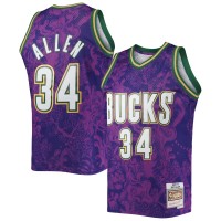 Игровая форма  Ray Allen Milwaukee Bucks Mitchell & Ness Hardwood Classics 2000-01 Lunar New Year Swingman - Purple