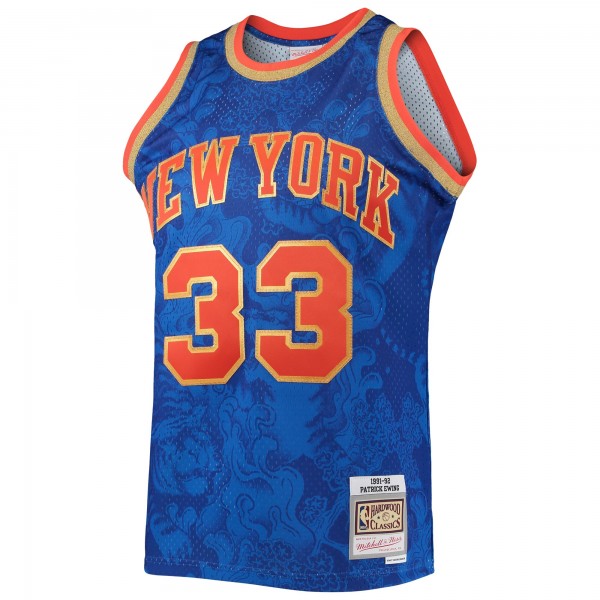 Игровая форма  Patrick Ewing New York Knicks Mitchell & Ness Hardwood Classics 1991-92 Lunar New Year Swingman - Blue