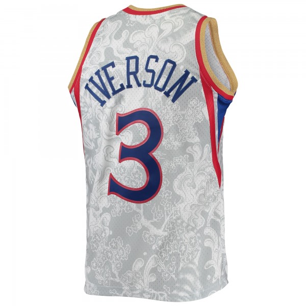 Игровая форма  Allen Iverson Philadelphia 76ers Mitchell & Ness Hardwood Classics 1996-97 Lunar New Year Swingman - White