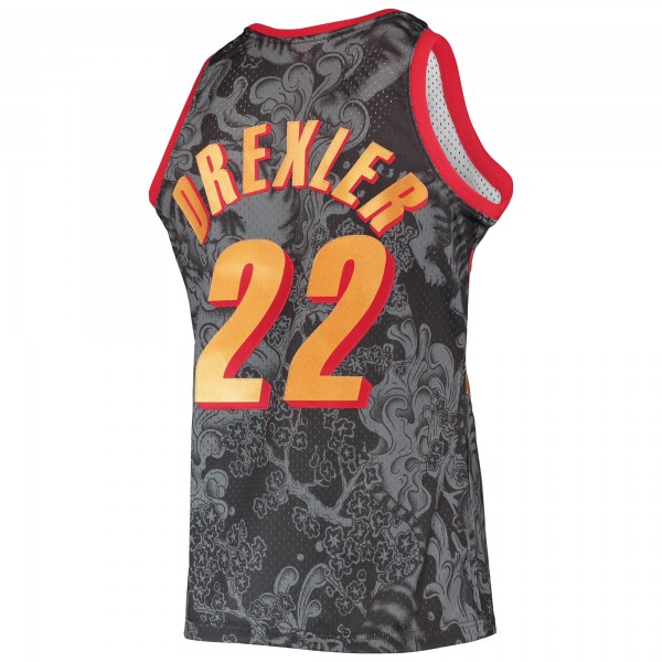 Игровая форма  Clyde Drexler Portland Trail Blazers Mitchell & Ness Hardwood Classics 1991/92 Lunar New Year Swingman - Black
