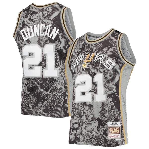 Игровая форма  Tim Duncan San Antonio Spurs Mitchell & Ness Hardwood Classics 1998-99 Lunar New Year Swingman - Black