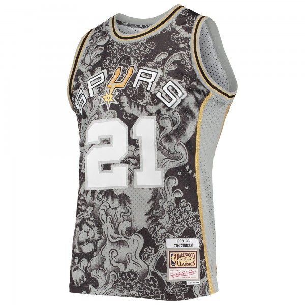 Игровая форма  Tim Duncan San Antonio Spurs Mitchell & Ness Hardwood Classics 1998-99 Lunar New Year Swingman - Black