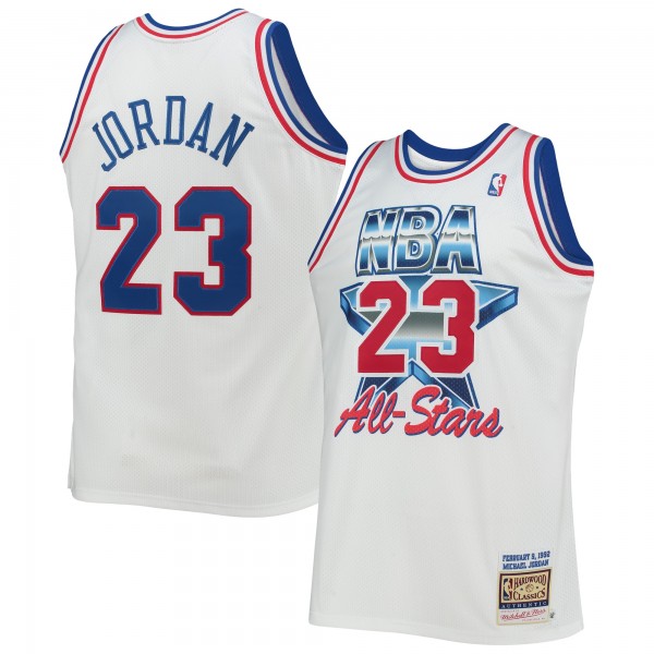 Джерси Eastern Conference Michael Jordan Mitchell & Ness White Hardwood Classics 1992 NBA All-Star Game Authentic