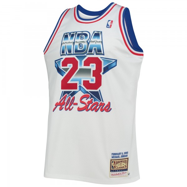 Джерси Eastern Conference Michael Jordan Mitchell & Ness White Hardwood Classics 1992 NBA All-Star Game Authentic