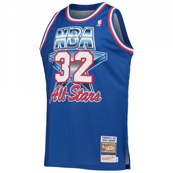 Джерси Western Conference Magic Johnson Mitchell & Ness Royal Hardwood Classics 1992 NBA All-Star Game Authentic