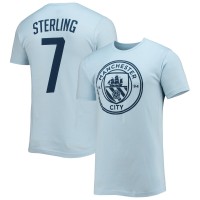 Футболка Raheem Sterling Manchester City Name &amp; Number - Light Blue