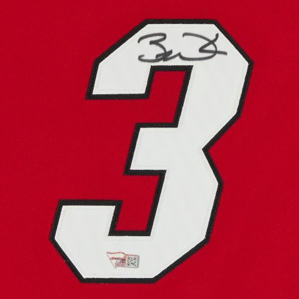 Игровая джерси Autographed Miami Heat Dwyane Wade Fanatics Authentic Red Mitchell & Ness Authentic Team