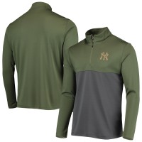 Кофта на короткой молнии New York Yankees Levelwear Delta Pursue - Olive