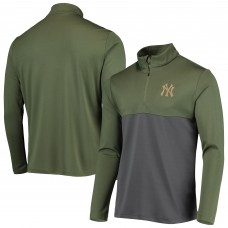 Кофта на короткой молнии New York Yankees Levelwear Delta Pursue - Olive