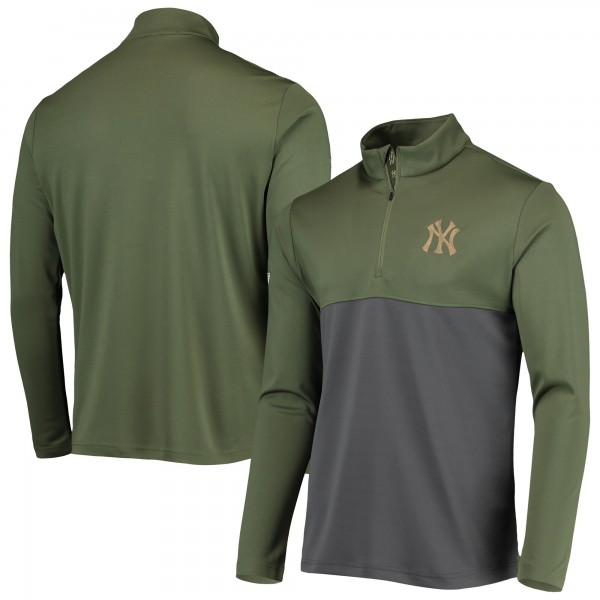 Кофта на короткой молнии New York Yankees Levelwear Delta Pursue - Olive