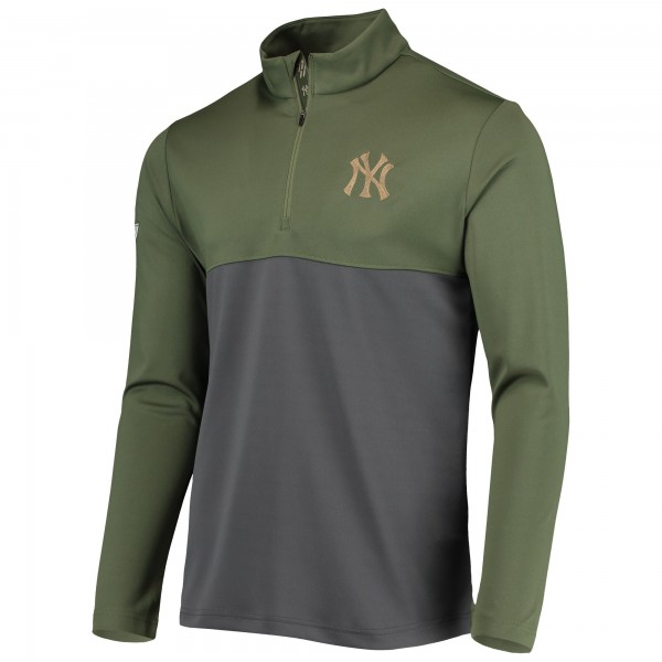 Кофта на короткой молнии New York Yankees Levelwear Delta Pursue - Olive