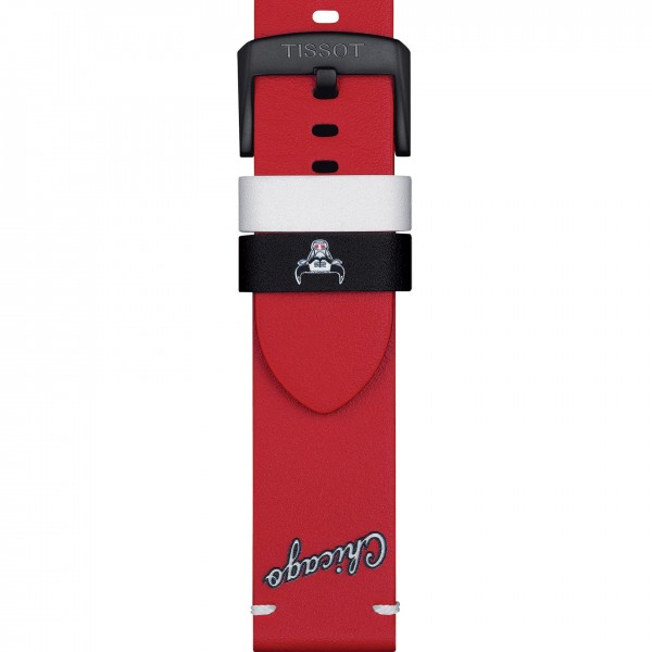 Ремешок для часов Chicago Bulls Tissot 22mm Limited Edition Official Leather - Red