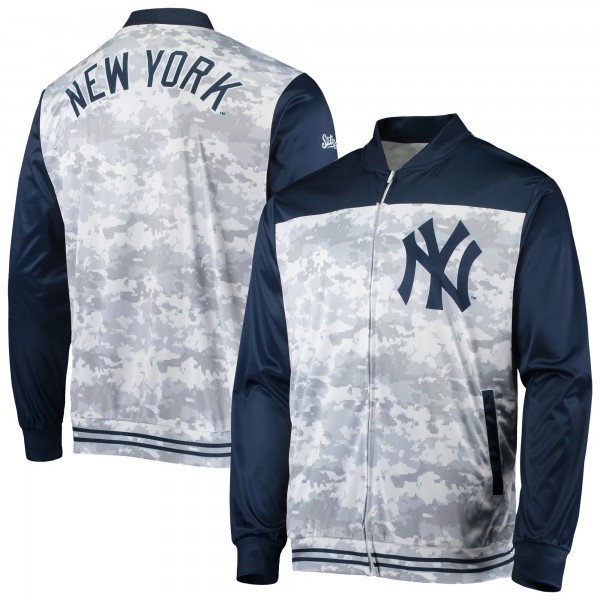Кофта на молнии New York Yankees Stitches Camo - Navy