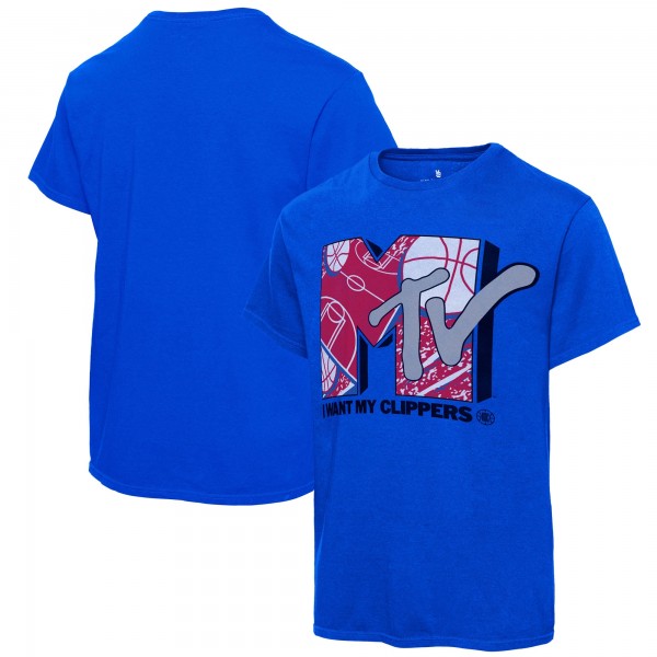 Футболка LA Clippers Junk Food NBA x MTV I Want My - Royal
