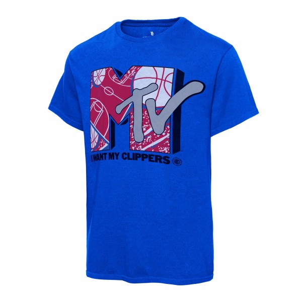 Футболка LA Clippers Junk Food NBA x MTV I Want My - Royal