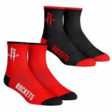 Houston Rockets Rock Em Socks Core Team 2-Pack Quarter Length Sock Set