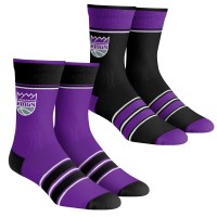 Две пары носков Sacramento Kings Rock Em Unisex Multi-Stripe