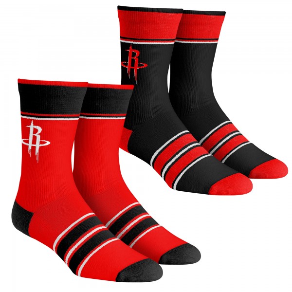Две пары носков Houston Rockets Rock Em Unisex Multi-Stripe