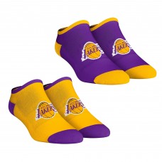 Los Angeles Lakers Rock Em Socks Womens Core Team 2-Pack Low Cut Ankle Sock Set