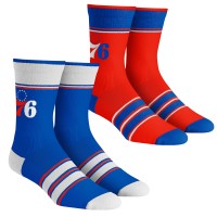 Две пары носков Philadelphia 76ers Rock Em Youth Multi-Stripe