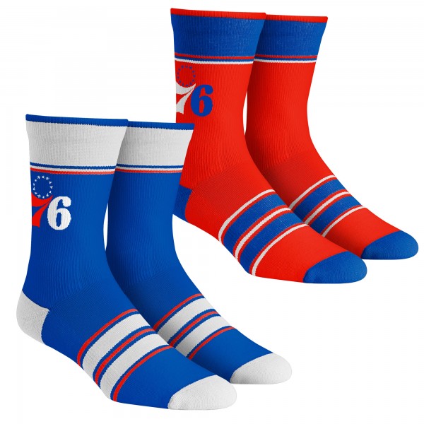 Две пары носков Philadelphia 76ers Rock Em Youth Multi-Stripe