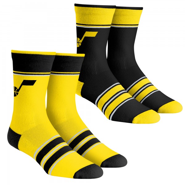 Две пары носков Utah Jazz Rock Em Youth Multi-Stripe