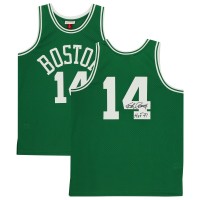 Autographed Boston Celtics Bob Cousy Fanatics Authentic Green Mitchell & Ness Swingman Jersey with HOF 71 Inscription