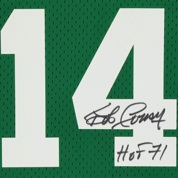 Autographed Boston Celtics Bob Cousy Fanatics Authentic Green Mitchell & Ness Swingman Jersey with HOF 71 Inscription