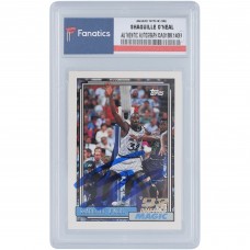Autographed Orlando Magic Shaquille ONeal 1992 Topps #362 Rookie Card