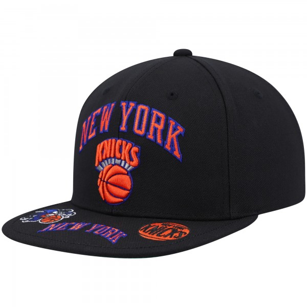 Бейсболка New York Knicks Mitchell & Ness Hardwood Classics Front Loaded - Black