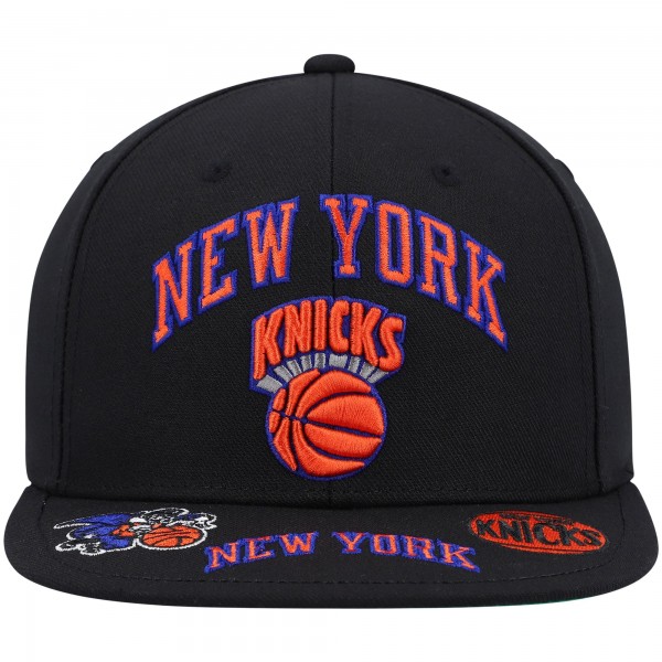 Бейсболка New York Knicks Mitchell & Ness Hardwood Classics Front Loaded - Black