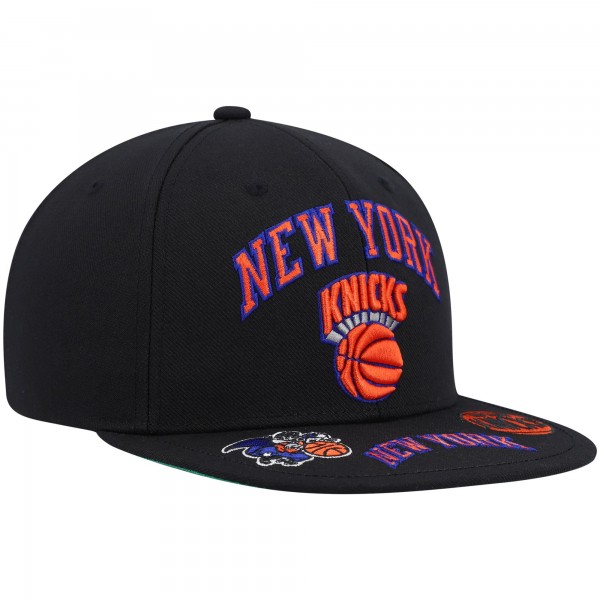 Бейсболка New York Knicks Mitchell & Ness Hardwood Classics Front Loaded - Black