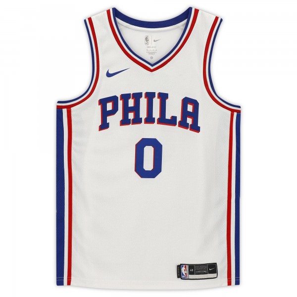 Autographed Philadelphia 76ers Tyrese Maxey Fanatics Authentic White Nike 2020-21 Association Edition Swingman Jersey