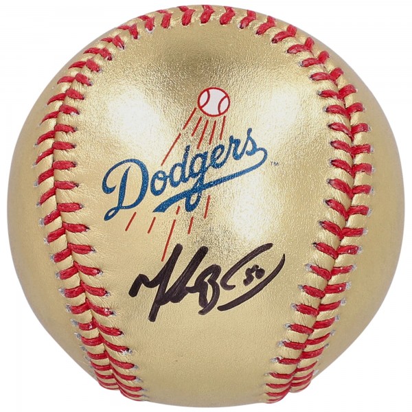 Autographed Los Angeles Dodgers Mookie Betts Fanatics Authentic Gold Leather Baseball