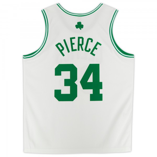 Autographed Boston Celtics Paul Pierce Fanatics Authentic White 2007-08 Mitchell & Ness Authentic Jersey - Signature on Front
