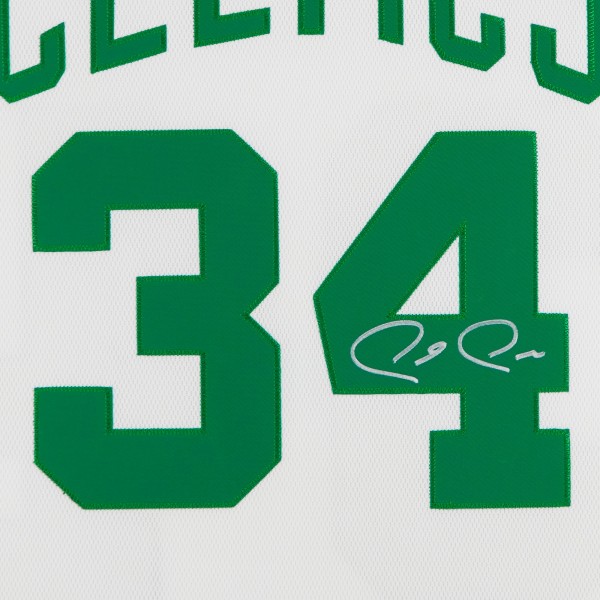 Autographed Boston Celtics Paul Pierce Fanatics Authentic White 2007-08 Mitchell & Ness Authentic Jersey - Signature on Front