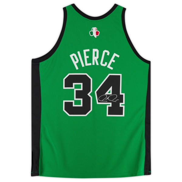 Autographed Boston Celtics Paul Pierce Fanatics Authentic Green Mitchell & Ness 2007-08 Authentic Jersey