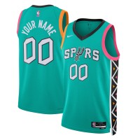 Игровая форма  San Antonio Spurs Nike Unisex 2022/23 2022/23 Swingman Custom - City Edition - Turquoise