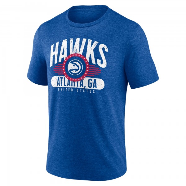 Футболка Atlanta Hawks Badge of Honor Tri-Blend - Royal