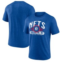 Футболка Brooklyn Nets Badge of Honor Tri-Blend - Royal