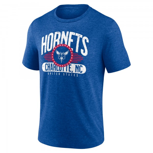 Футболка Charlotte Hornets Badge of Honor Tri-Blend - Royal